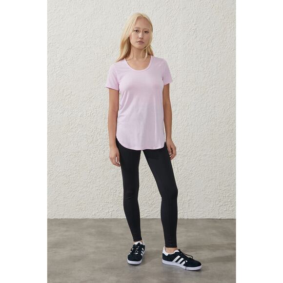 Body Cotton On Womens Gym T Shirt Large Purple Round Neck Relaxed NWT - Picture 3 of 10